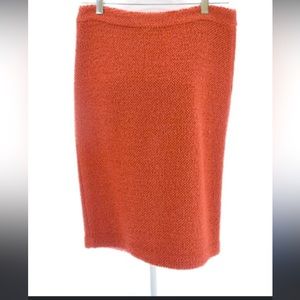 ARMANI COLLEZIONI CORAL WOOLBLEND SKIRT